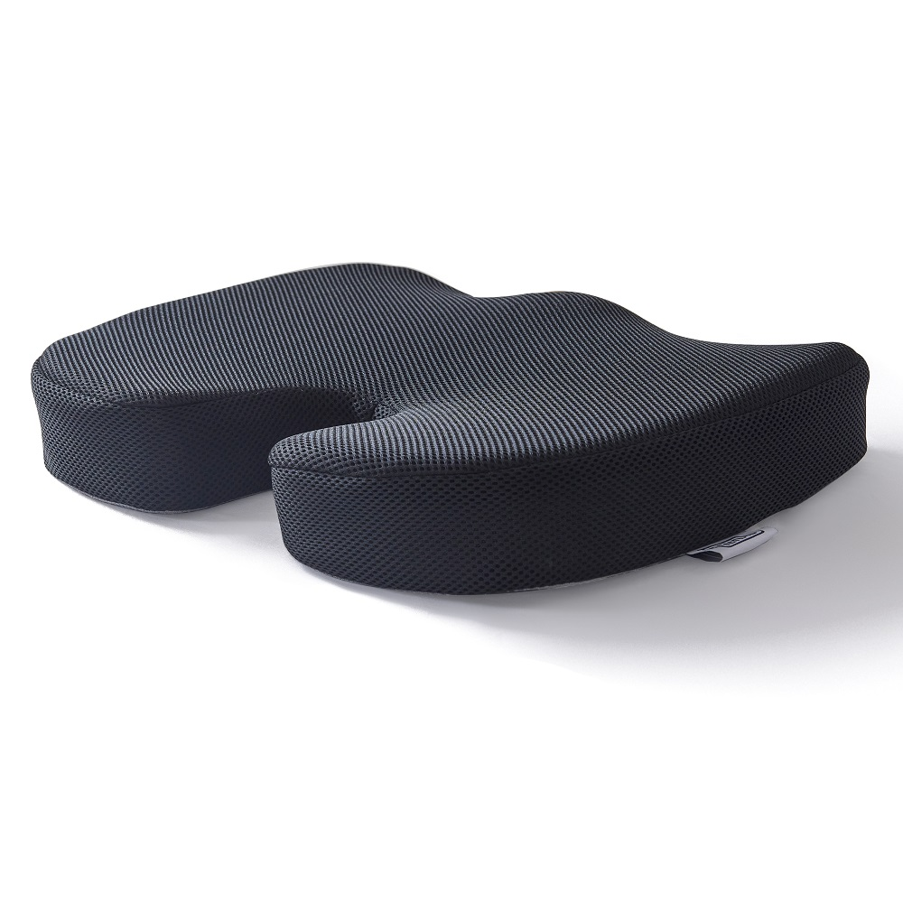 Orthopedic seat cushion with memory foam and cooling gel