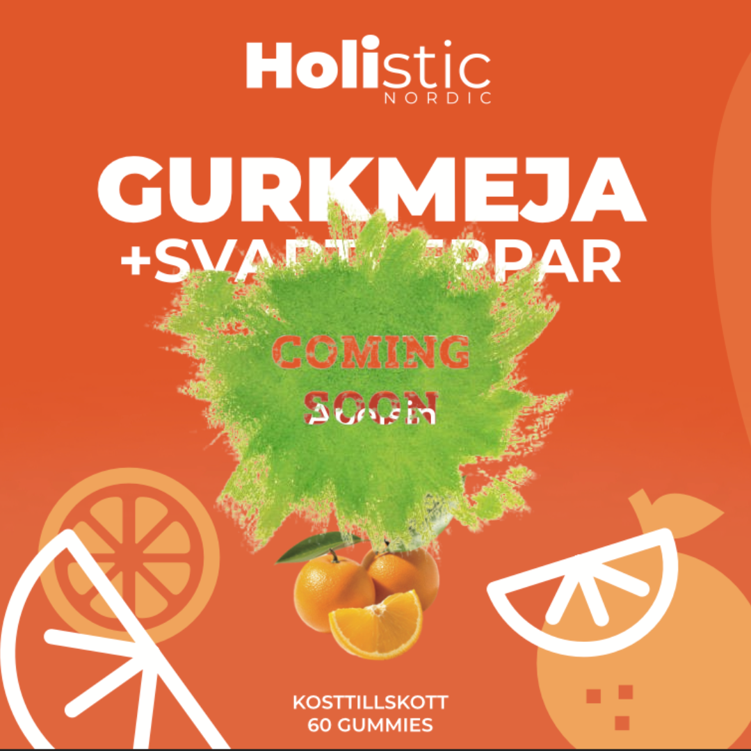 Gurkmeja Gummies: Gurkmeja + Svartpeppar i Godisform